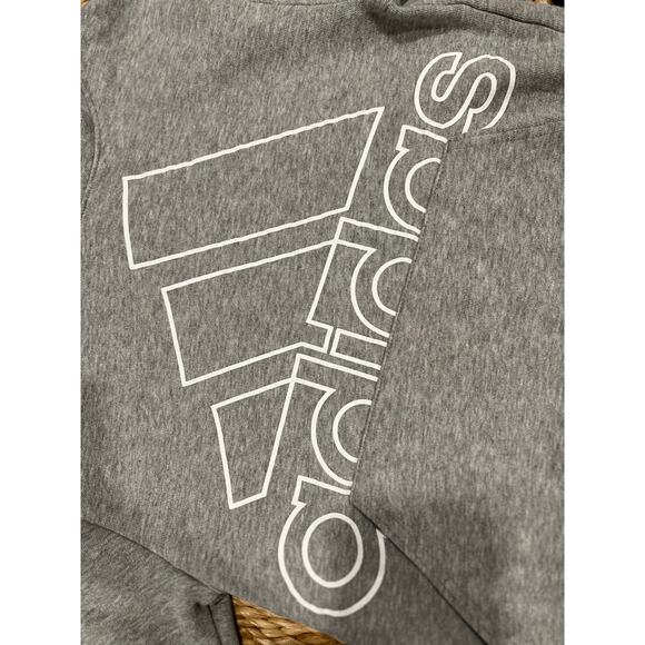 Adidas Boys Graphic Casual Hoodie Gray 6/7 - Picture 4 of 6
